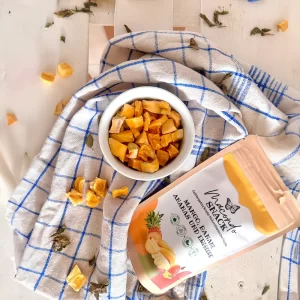 Gefriergetrocknete kolumbianische Früchte im Snack